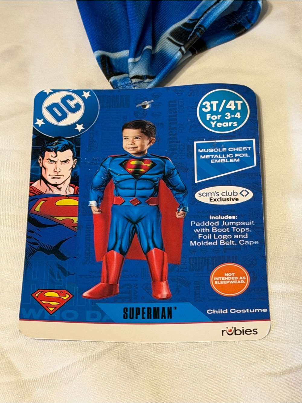DC Superman Kids Costume - Blue and Red